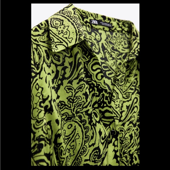 Zara printed mini dress - Picture 7 of 8